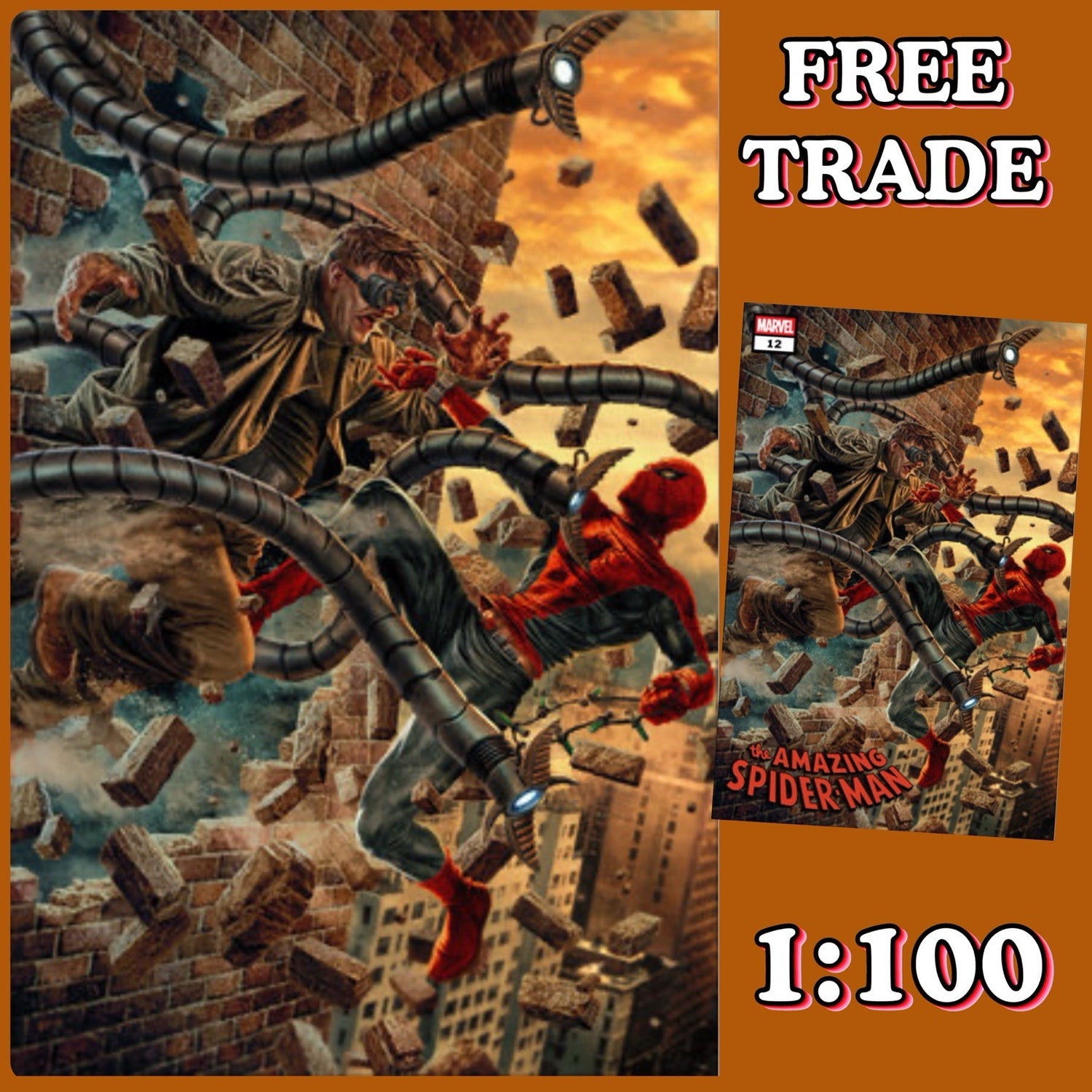 AMAZING SPIDER-MAN #12 LEE BERMEJO AMAZING VISIONS VIRGIN 1:100 VARIANT 🔥‼️