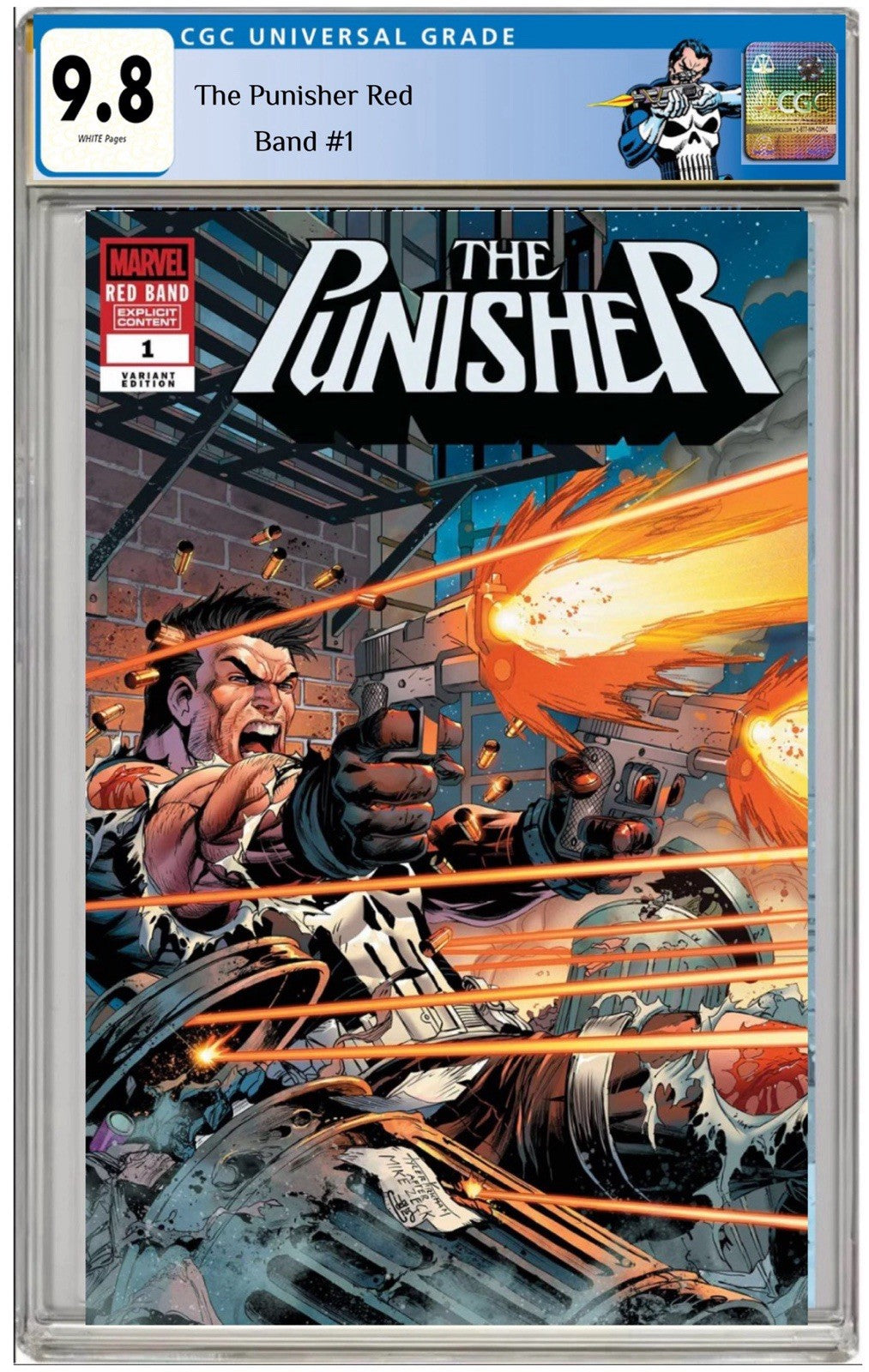 PUNISHER: RED BAND #1 TYLER KIRKHAM EXCLUSIVE COLOR VIRGIN VARIANT🔥