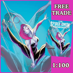 Vr, Virgin Variant, Virgin, Spider-gwen, JSC, J Scott Campbell, 1:100, Incentive, 1st Edition, Free Trade, All-New Spider-Gwen The Ghost Spider