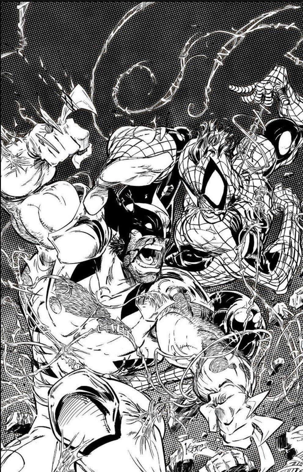 SPIDER-MAN & WOLVERINE #2 KAARE ANDREWS RATIO VIRGIN 2ND PRINTING VARIANT [1:25]