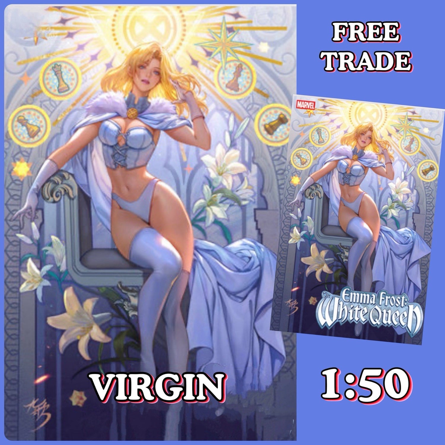 🔥❄️[FREE TRADE] EMMA FROST: THE WHITE QUEEN #3 FANYANG EMMA FROST VARIANT ❄️🔥