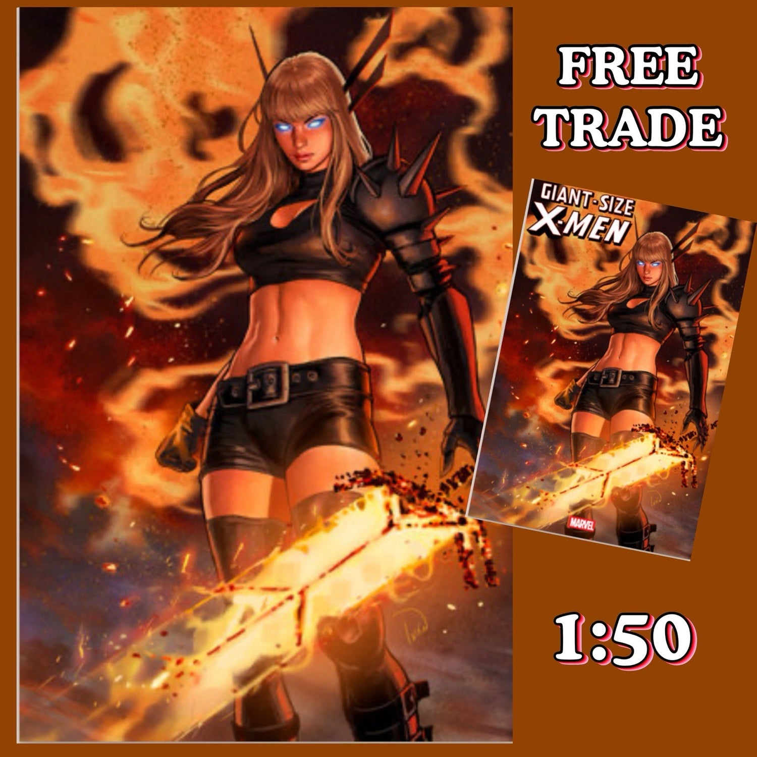 [FREE TRADE] GIANT-SIZE X-MEN #2 VIRGIN 1:50 IVAN TALAVERA VARIANT ‼️🔥TOPLOADER