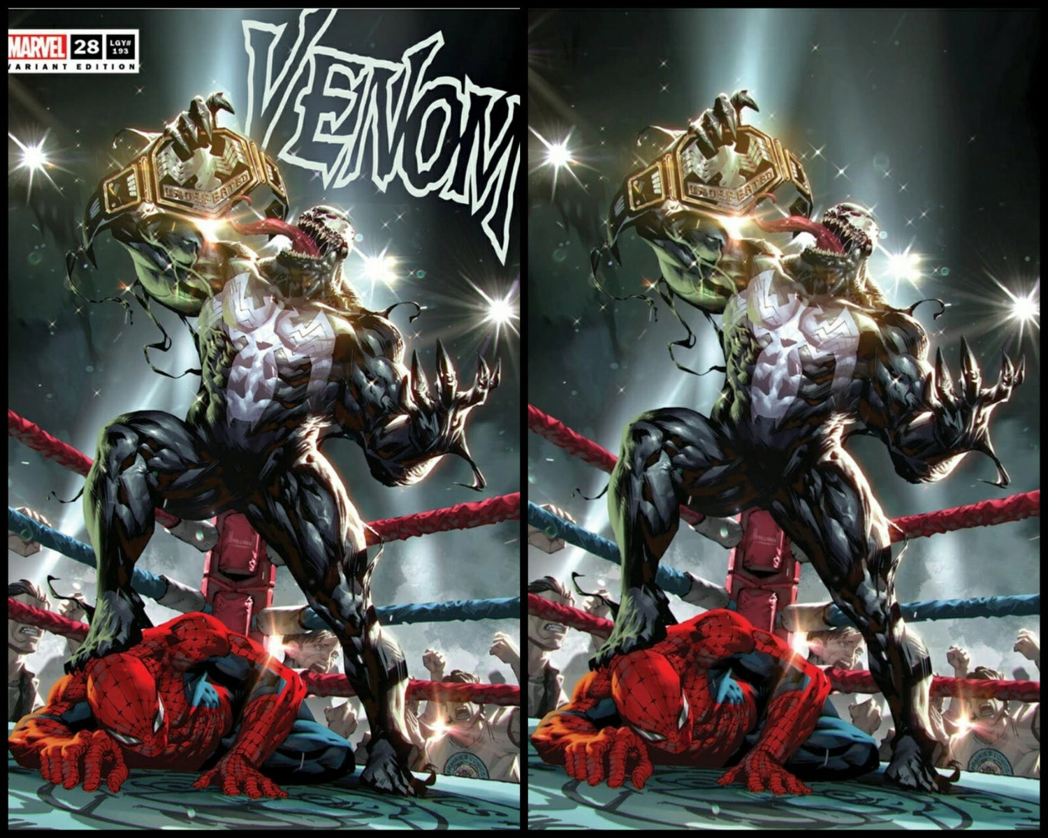 🔥 VENOM 28 KAEL NGU WWE WRESTLING VARIANT SET NM SPIDER-MAN CARNAGE KNULL VIRUS