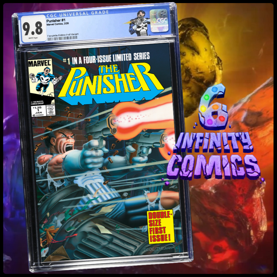 PUNISHER 1 CGC 9.8 🔥 FOIL VARIANT MIKE ZECK FACSIMILE EDITION 2026 CUSTOM LABEL