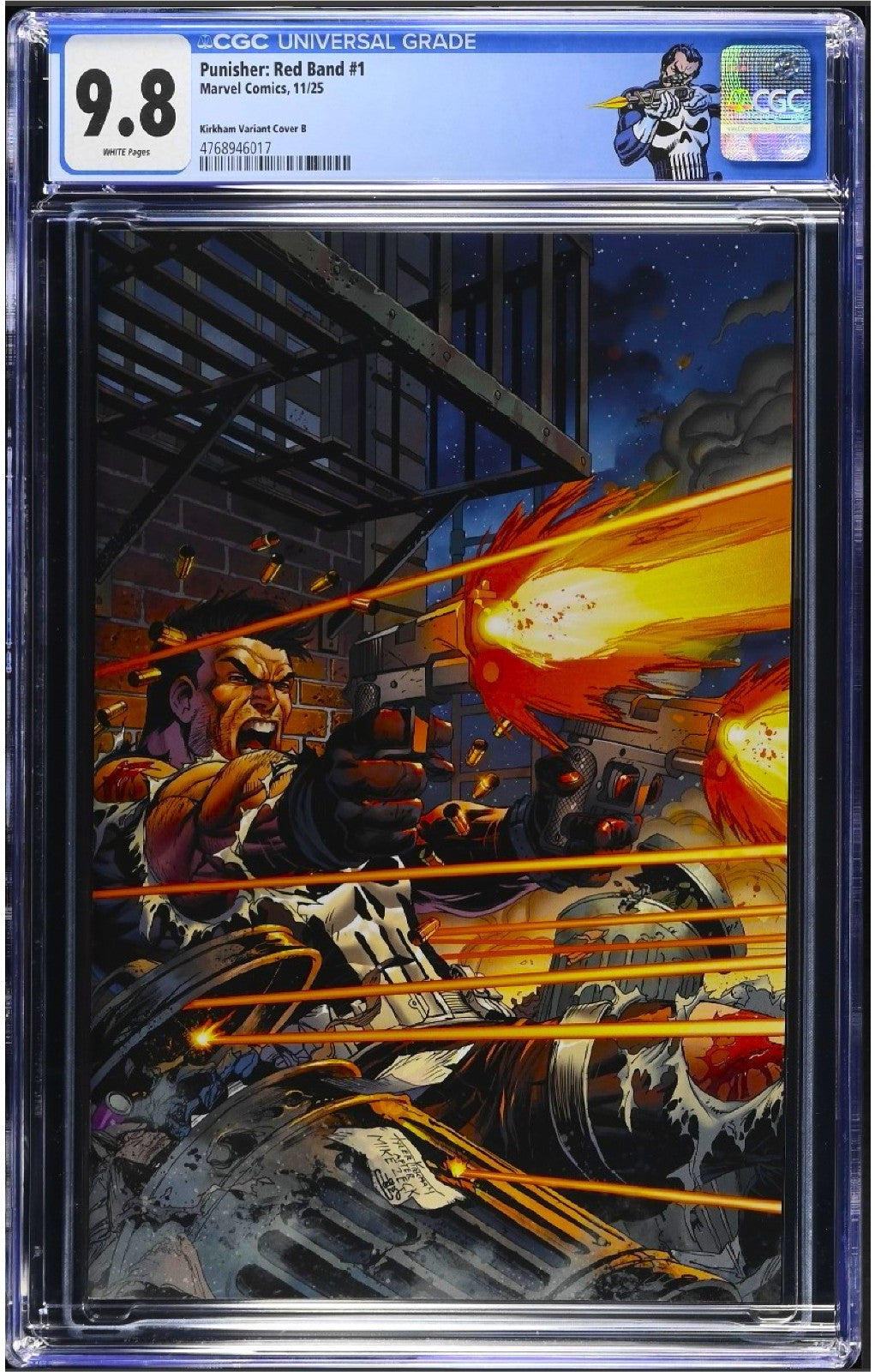 PUNISHER: RED BAND #1 CGC 9.8 🔥  TYLER KIRKHAM VIRGIN VARIANT
