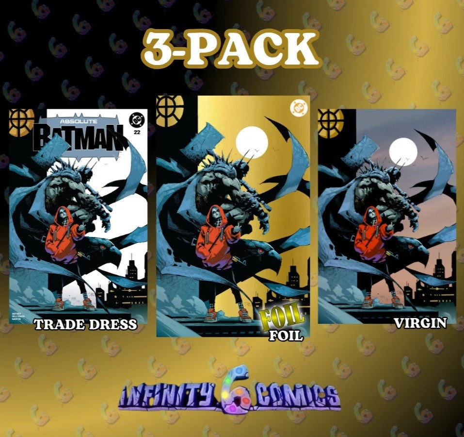 ABSOLUTE BATMAN 22 🦇🔥 DEXTER SOY 3-PACK TRADE, FOIL & VIRGIN EXCLUSIVE PRE