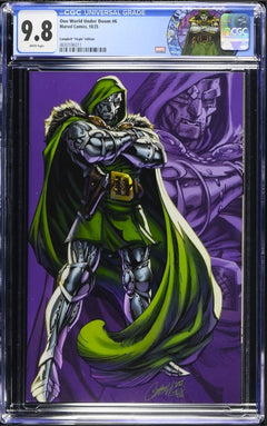 ONE WORLD UNDER DOOM 6 CGC 9.8 🔥 1:100 JS CAMPBELL JUST SPECTACULAR COLLECTION