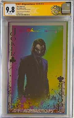 THE JOKER #1 SS CGC 9.8 🔥 MEGACON FOIL VARIANT  CLAYTON CRAIN INFINITY SIGNED
