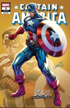 CAPTAIN AMERICA #2 JSC 1:100 J SCOTT CAMPBELL VIRGIN VARIANT 🔥 TOPLOADER