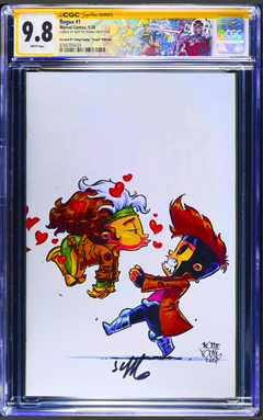 ROGUE #1 CGC SS 9.8 🔥 2ND PRINT VIRGIN SKOTTIE YOUNG SIGNED X-MEN CUSTOM LABEL