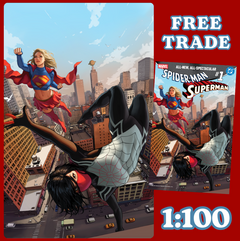 MARVEL/DC: SPIDER-MAN/SUPERMAN #1 🔥 1:100 IVAN TALAVERA VIRGIN VARIANT