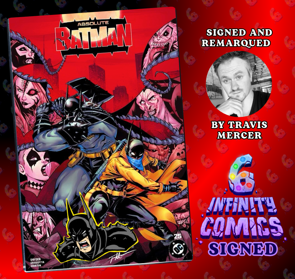 ABSOLUTE BATMAN #25 🔥 SIGNED REMARQUED MERCER FOIL TRADE NYCC