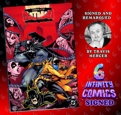 ABSOLUTE BATMAN #25 🔥 SIGNED REMARQUED MERCER FOIL TRADE NYCC