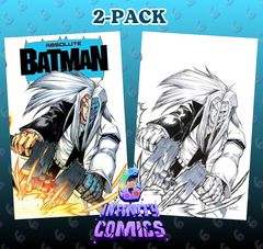 ABSOLUTE BATMAN #21 🔥 MARIO FOCCILLO EXCLUSIVE WRAPAROUND [2 PACK] VIRGIN B&W