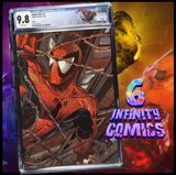SPIDER-MAN #1 CGC 9.8 🔥 VIRGIN PANINI MEXICO FOIL CUSTOM SPIDER-MAN LABEL