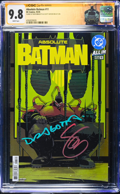 ABSOLUTE BATMAN #11 SS CGC 9.8 🔥 DRAGOTTA COVER A 2x SIGNED DRAGOTTA AND SNYDER