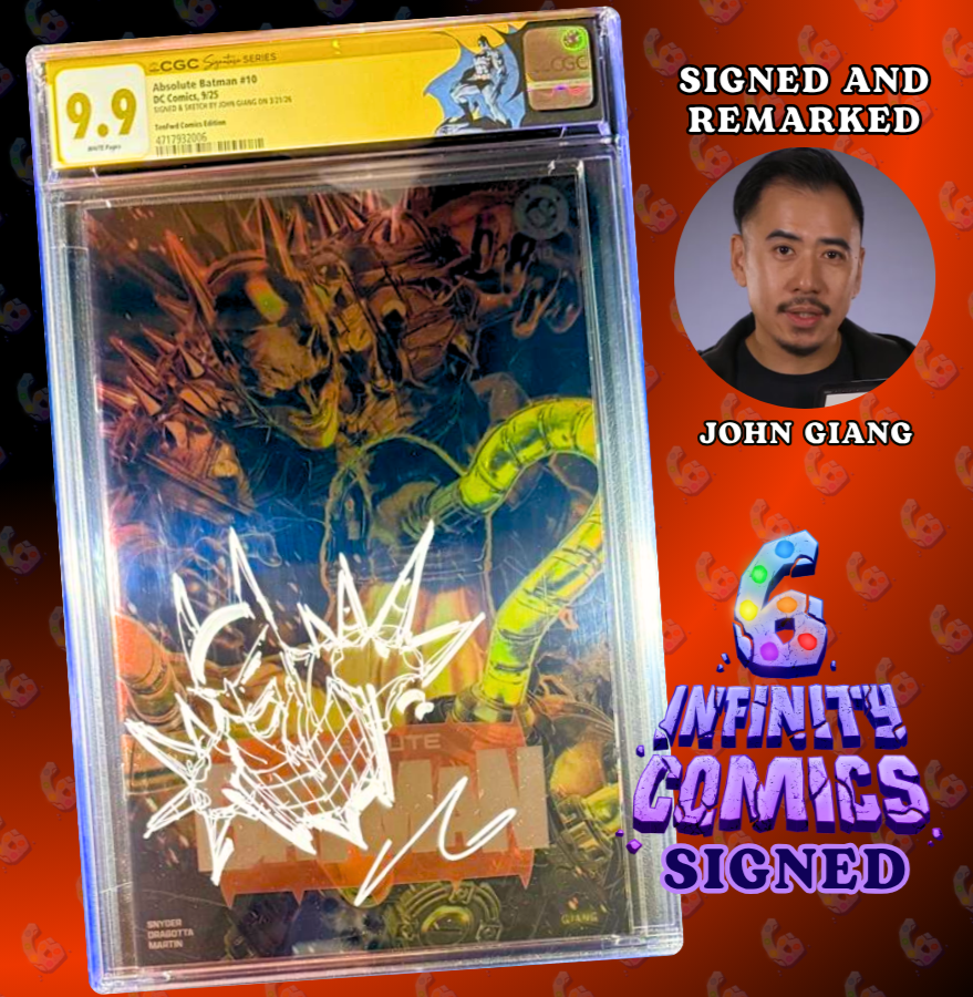 9.9 CGC SS ‼️ ABSOLUTE BATMAN #10 🔥 JOHN GIANG FOIL VARIANT SIGNED & REMARKED