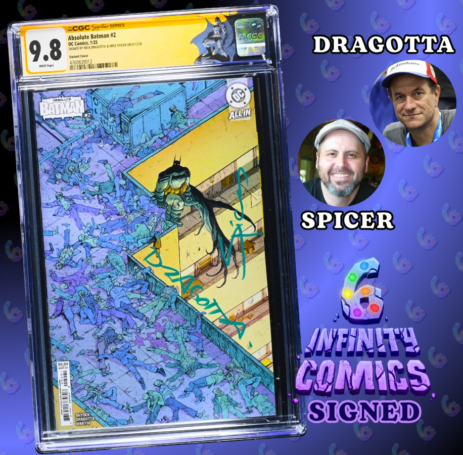 ANNUAL ABSOLUTE BATMAN #2 SS CGC 9.8 🔥 DW JOHNSON 2x SIGNED DRAGOTTA AND SPICER