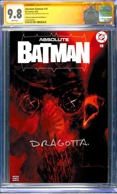 ABSOLUTE BATMAN #19 SS CGC 9.8 🔥 BILL SIENKIEWICZ RED FOIL SIGNED BY DRAGOTTA