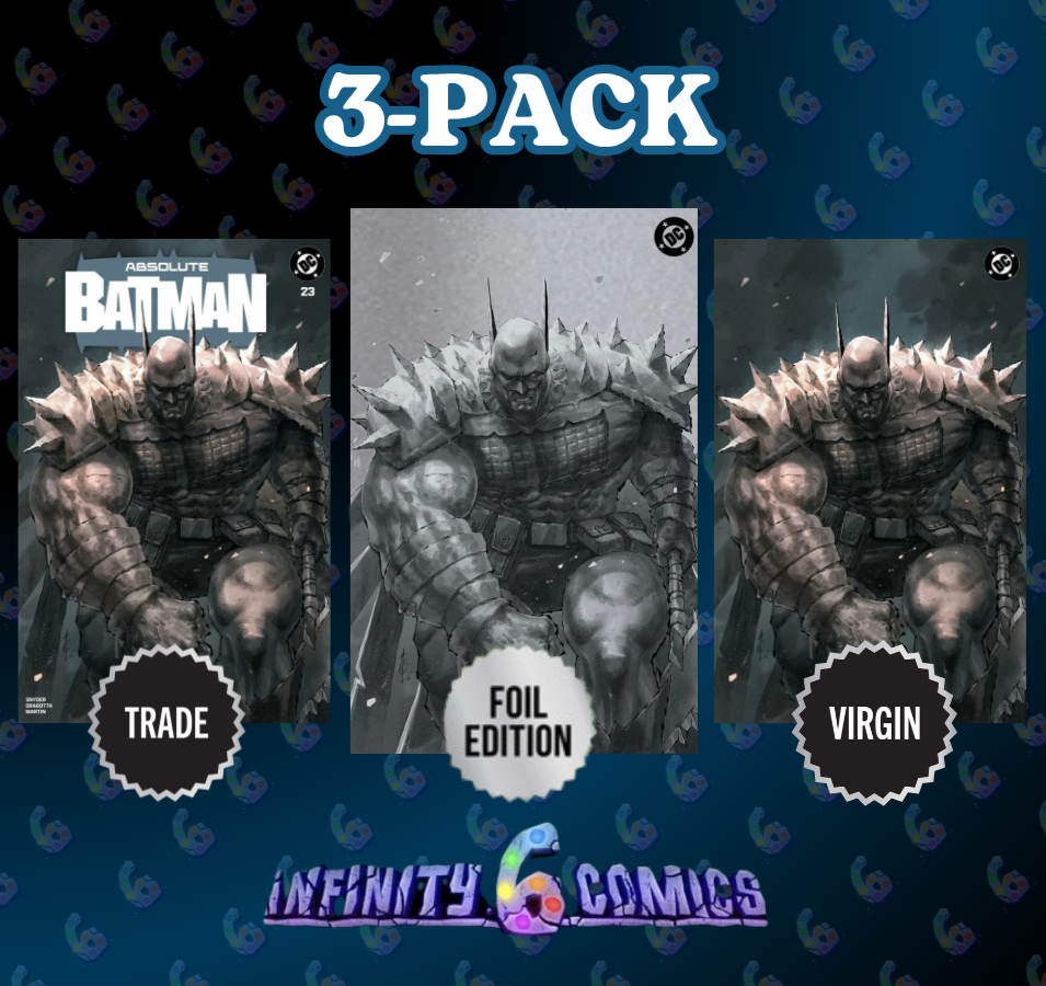 [3-PACK] ABSOLUTE BATMAN 23 🦇🔥 ALAN QUAH TRADE, VIRGIN, FOIL VIRGIN WRAPAROUND