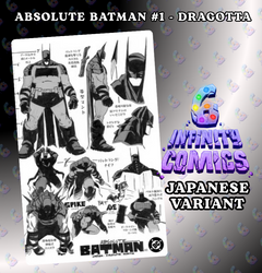 ABSOLUTE BATMAN 1 🦇🔥 DRAGOTTA BLACK & WHITE DESIGN WRAPAROUND JAPANESE VARIANT