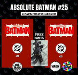 ABSOLUTE BATMAN #25 🔥TRAVIS MERCER FOIL TRADE+VIRGIN EXCLUSIVE + FREE DELL'OTTO