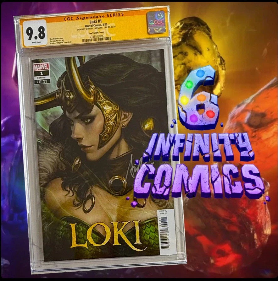 LOKI #1 SS CGC 9.8 🔥 SIGNED BY STANLEY ARTGERM LAU