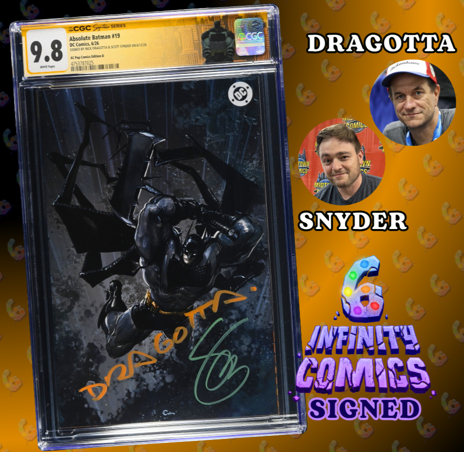 ABSOLUTE BATMAN #19 SS CGC 9.8 🔥 CLAYTON CRAIN COVER SIGNED BY SNYDER DRAGOTTA