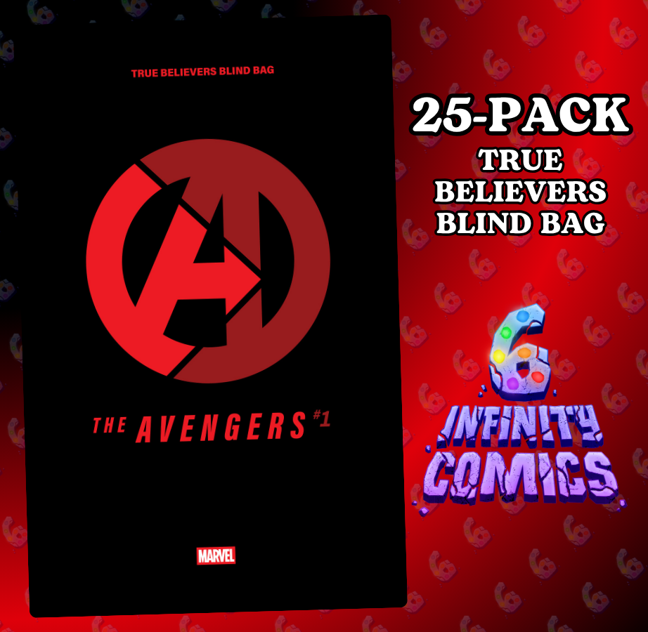 [25-PACK] AVENGERS #1 🔥 TRUE BELIEVERS BLIND BAG