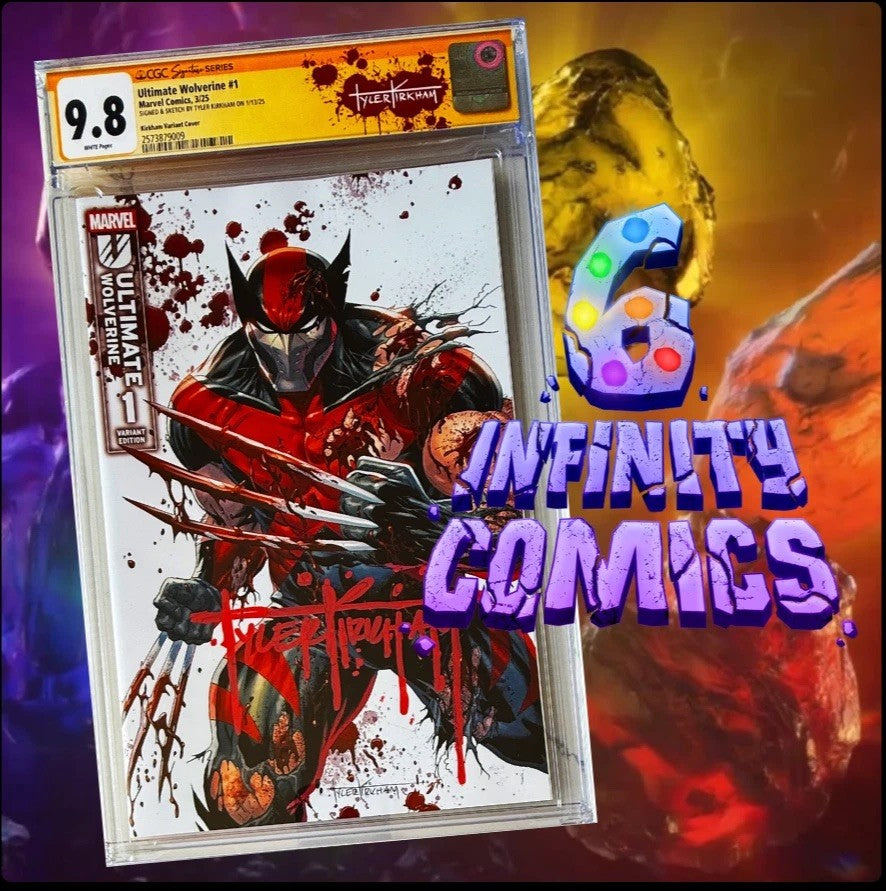 ULTIMATE WOLVERINE #1 CGC 9.8 SS 🔥 SIGNED & SKETCH BY KIRKHAM EXCLUSIVE VARIANT