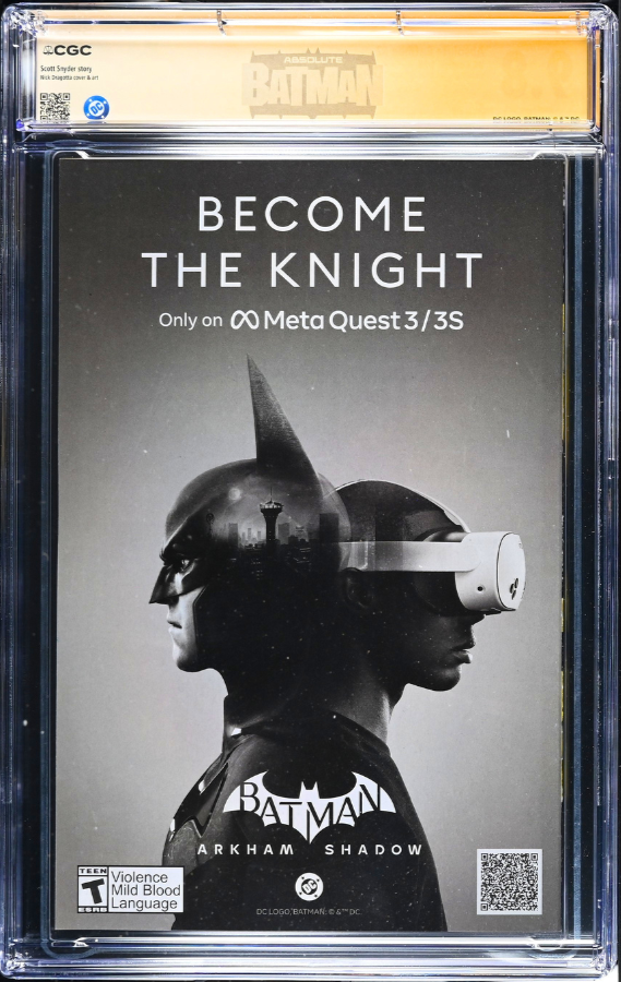 ABSOLUTE BATMAN #2 SS CGC 9.8 🔥 DRAGOTTA COVER SIGNED BY SNYDER & DRAGOTTA