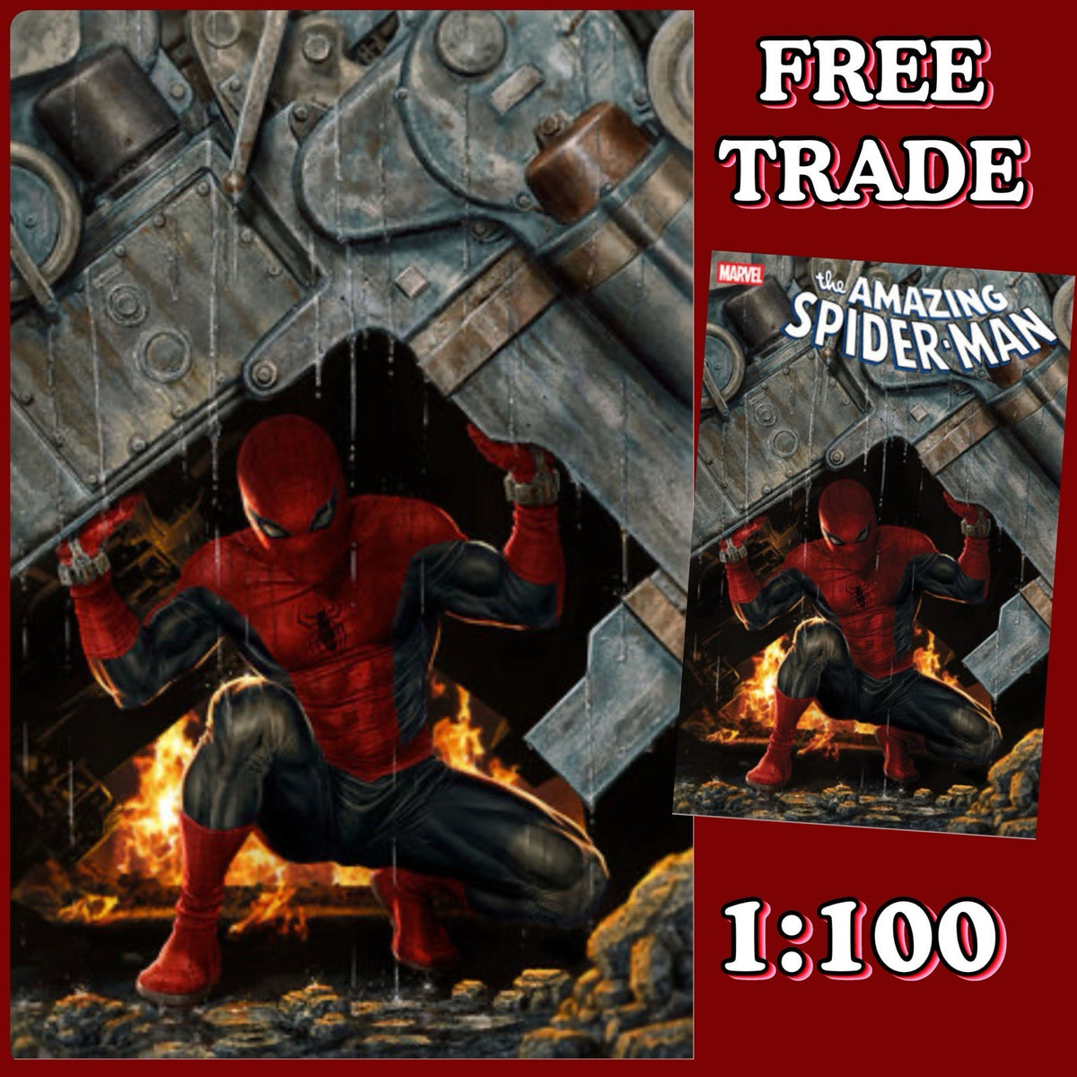 The Amazing Spider-Man #14 Lee Bermejo 1:100 Virgin Amazing Visions Variant ‼️🔥