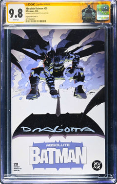 ABSOLUTE BATMAN #20 SS CGC 9.8 🔥 SOY COVER A SIGNED BY DRAGOTTA