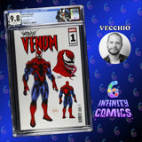 WEB OF VENOM #1 CGC 9.8🔥 LUCIANO VECCHIO DESIGN VARIANT