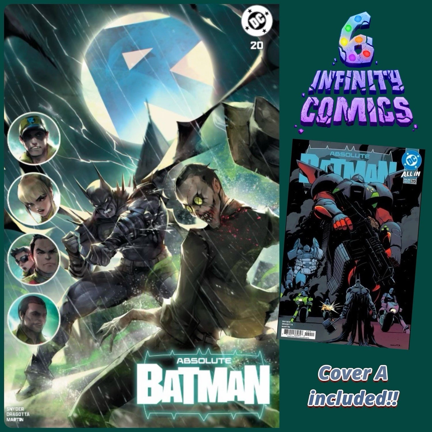 ABSOLUTE BATMAN #20 🦇🔥 IVAN TAO TRADE DRESS INFINITY6COMICS LMT 1K ‼️ PRE 5/13