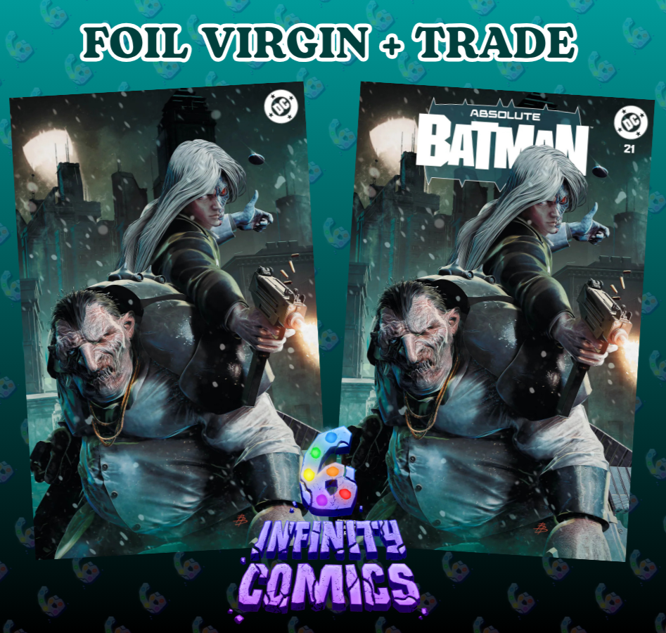 ABSOLUTE BATMAN #21 🦇🔥 BJORN BARENDS EXCLUSIVE FOIL VIRGIN & TRADE SET LTD 1K