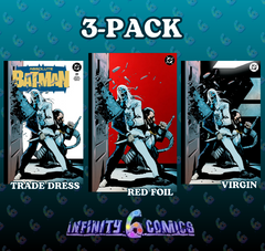 ABSOLUTE BATMAN 21 🦇🔥 SOY 3-PACK TRADE, VIRGIN, RED FOIL EXCLUSIVE WRAPAROUND