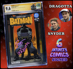 ABSOLUTE BATMAN #1 SS CGC 9.6 🔥 1ST PTG COVER A SIGNED BY DRAGOTTA & SNYDER