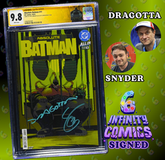 ABSOLUTE BATMAN 11 SS CGC 9.8 🔥 DRAGOTTA COVER A 2x SIGNED BY SNYDER & DRAGOTTA
