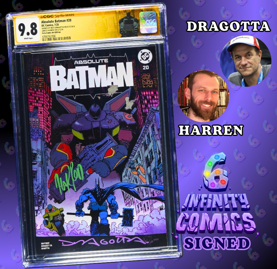 ABSOLUTE BATMAN #20 SS CGC 9.8 🔥 HARREN COVER 2x SIGNED BY HARREN & DRAGOTTA