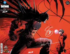 [2x SIGNED] ABSOLUTE BATMAN 22 HARLEY QUINN - VIRGIN FOIL WRAPAROUND JOCK SNYDER