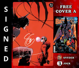 [2x SIGNED] ABSOLUTE BATMAN 22 HARLEY QUINN - VIRGIN FOIL WRAPAROUND JOCK SNYDER