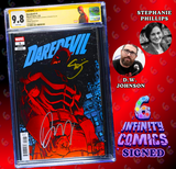 DAREDEVIL #1 CGC SS 9.8 🔥 SIGNED BY DANIEL WARREN JOHNSON VARIANT & PHILLIPS