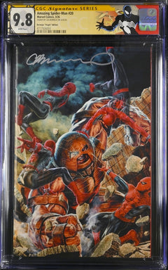 AMAZING SPIDER-MAN #20 SS CGC 9.8 🔥 SIGNED BY LEE BERMEJO VIRGIN VARIANT
