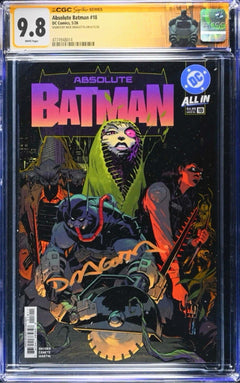 ABSOLUTE BATMAN #18 SS CGC 9.8 🔥 COVER A SIGNED BY NICK DRAGOTTA