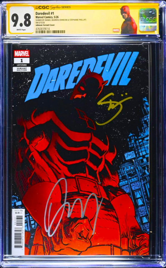 DAREDEVIL #1 CGC SS 9.8 🔥 SIGNED BY DANIEL WARREN JOHNSON VARIANT & PHILLIPS