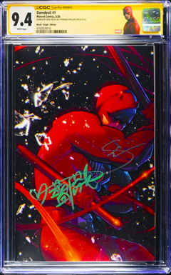 DAREDEVIL #1 CGC SS 9.4 🔥 1:100 ROSE BESCH VIRGIN 2X SIGNED BESCH PHILLIPS