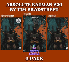 ABSOLUTE BATMAN #20 🦇🔥 TIM BRADSTREET 3-PACK TRADE, VIRGIN AND FOIL VIRGIN PRE