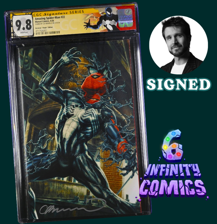AMAZING SPIDER-MAN #22 SS CGC 9.8 🔥 SIGNED BY LEE BERMEJO VIRGIN VARIANT