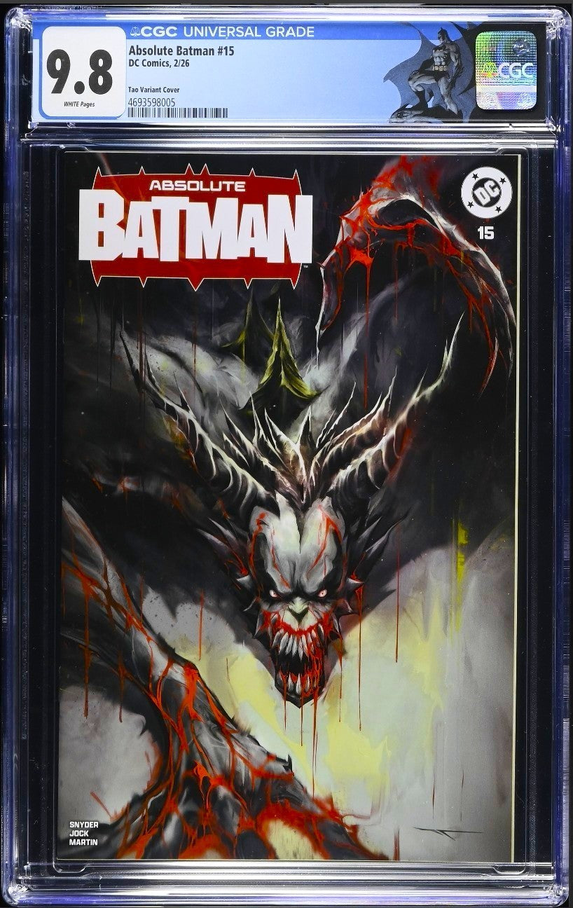 ABSOLUTE BATMAN #15 CGC 9.8 🔥 IVAN TAO VARIANT 1ST APP JOKER